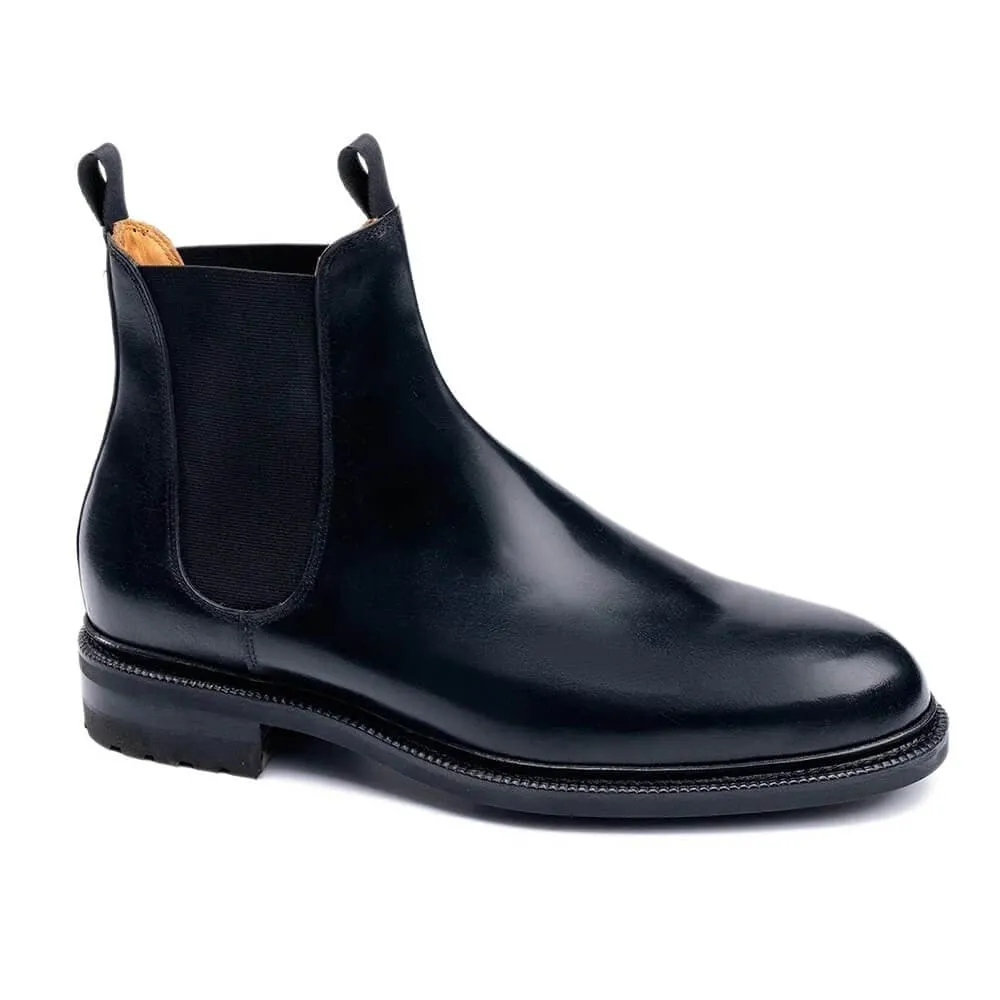 7 CM / 2.76 Inches CMR CHAMARIPA Elevator Shoes - Black Shell Cordovan Elevator Shoes for Men - Height Increasing Chelsea Boots