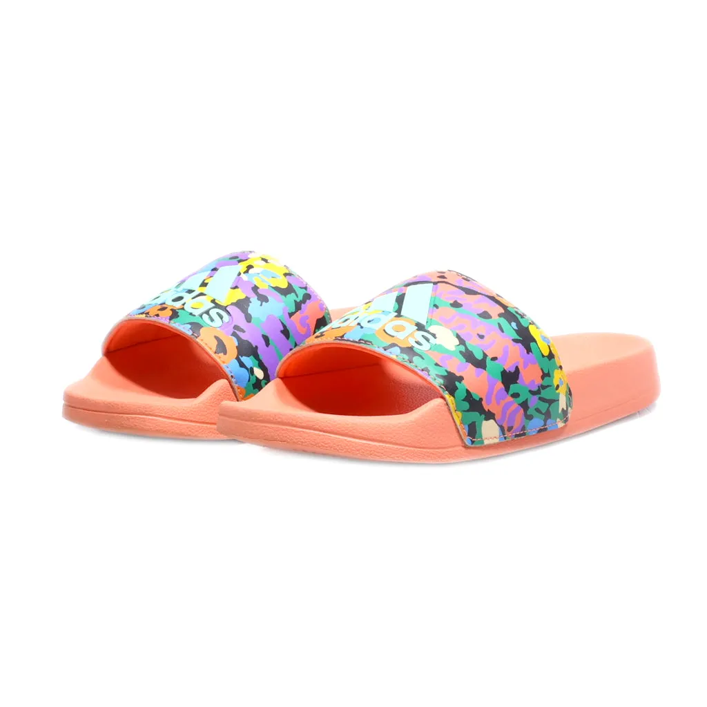 Adidas Flat Sandals Fabric Multicolour Colour For Kids
