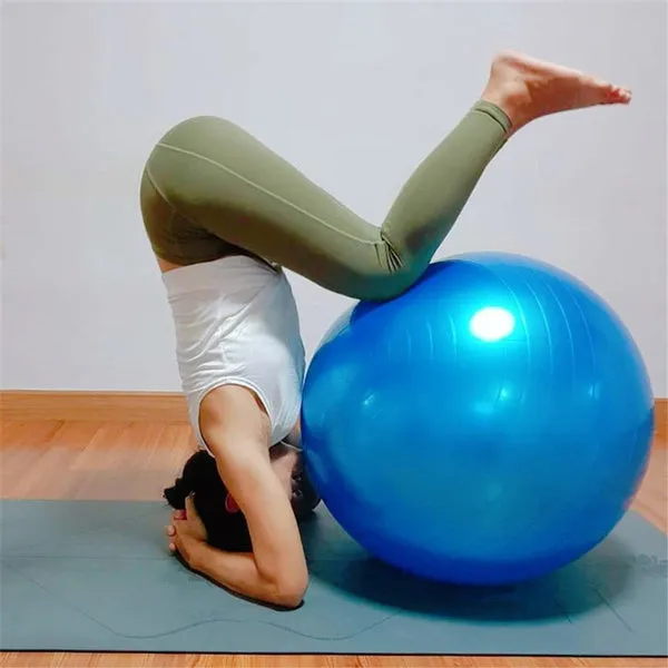 Anti-Burst Exercise Heavy Duty Gym Ball (Multicolour) (75Cm)