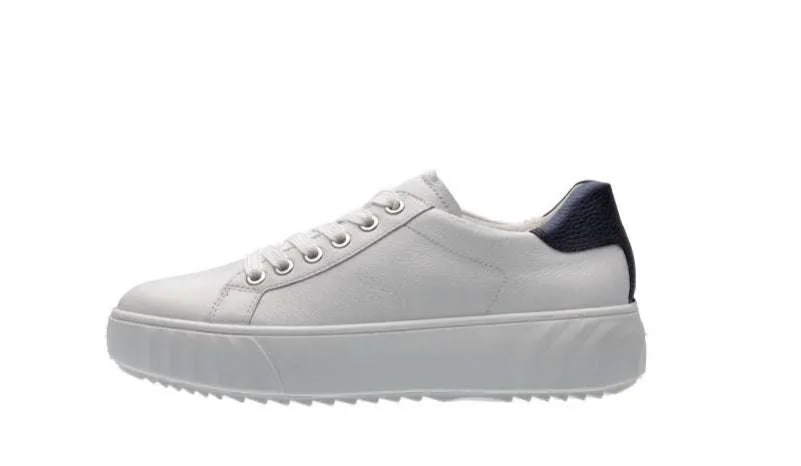 Ara White Wide Fit Trainer|124652305M