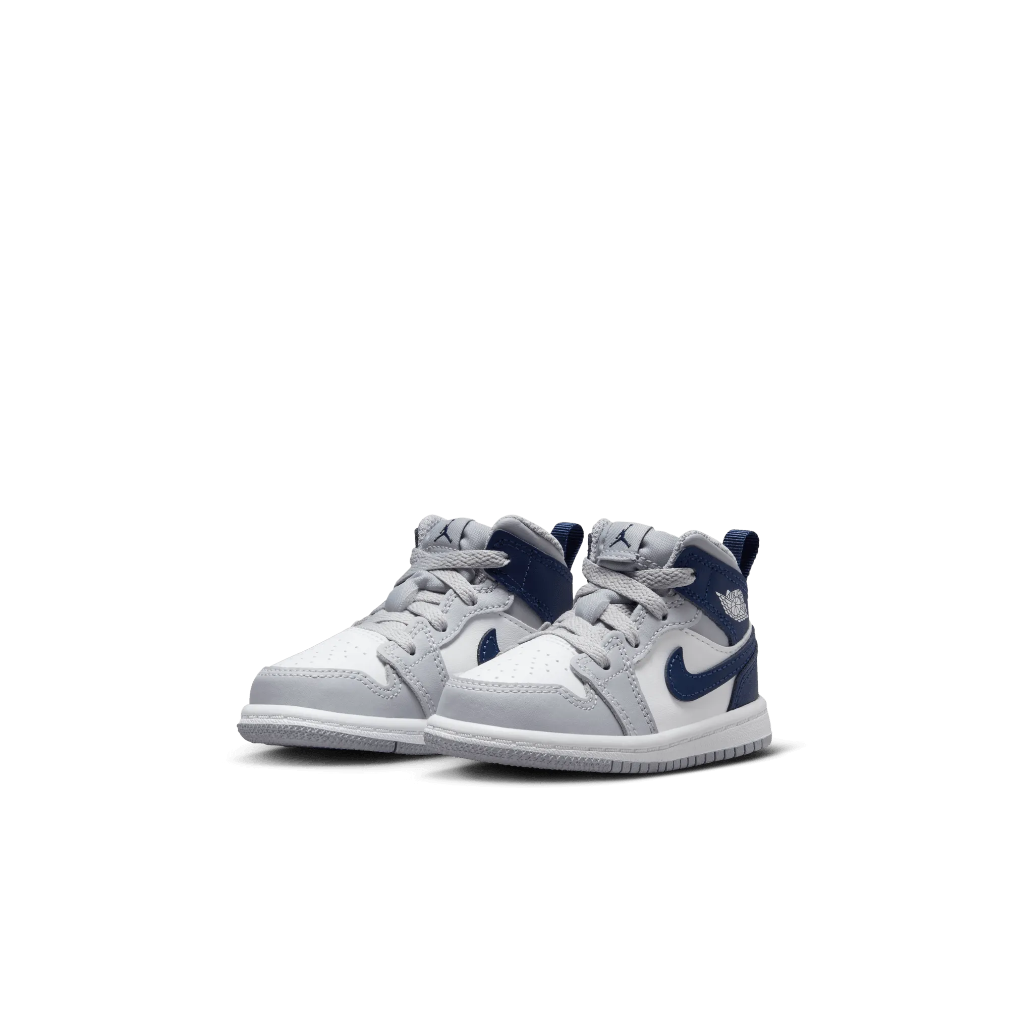 Baby/Toddler Jordan 1 Mid "Wolf Grey Midnight Navy"