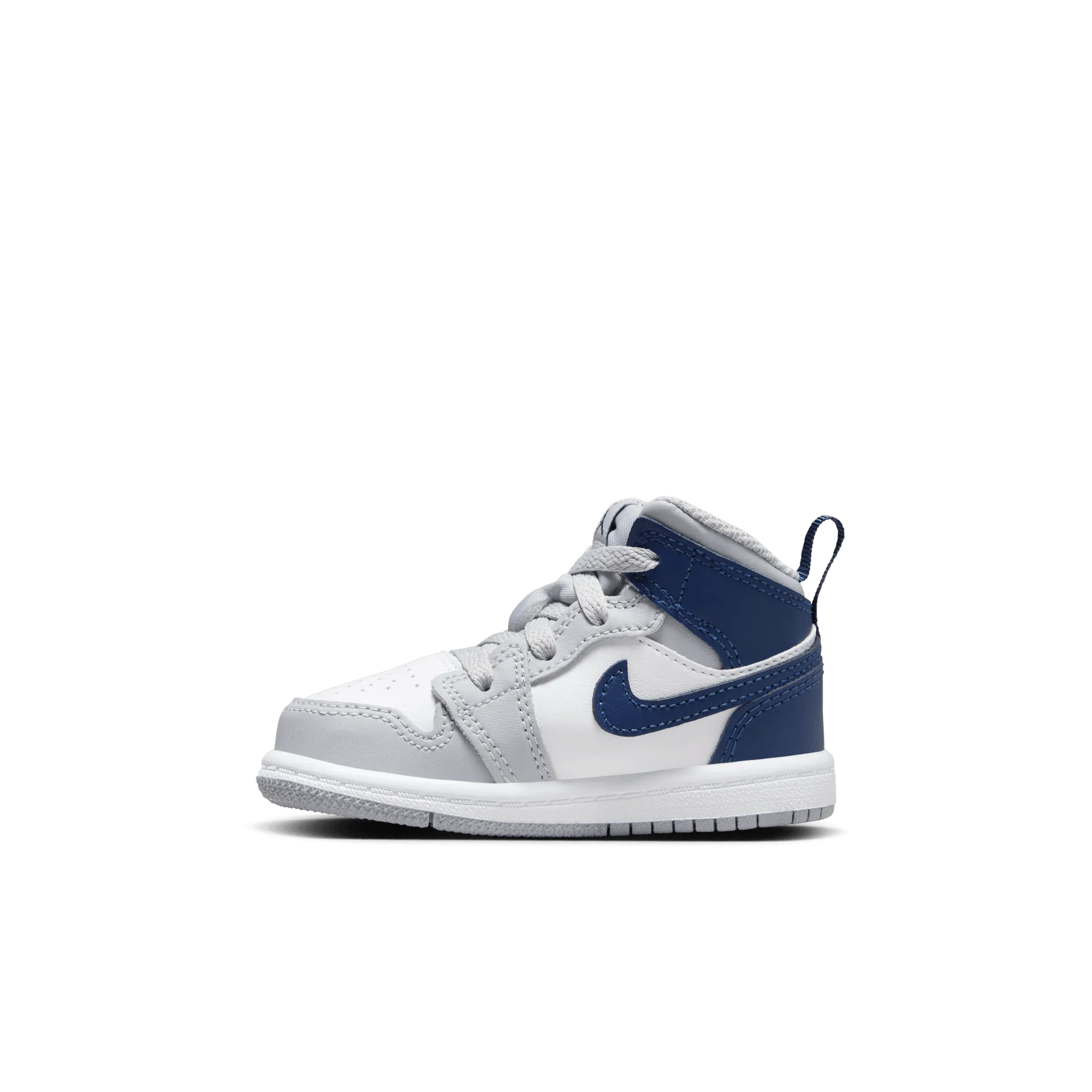 Baby/Toddler Jordan 1 Mid "Wolf Grey Midnight Navy"