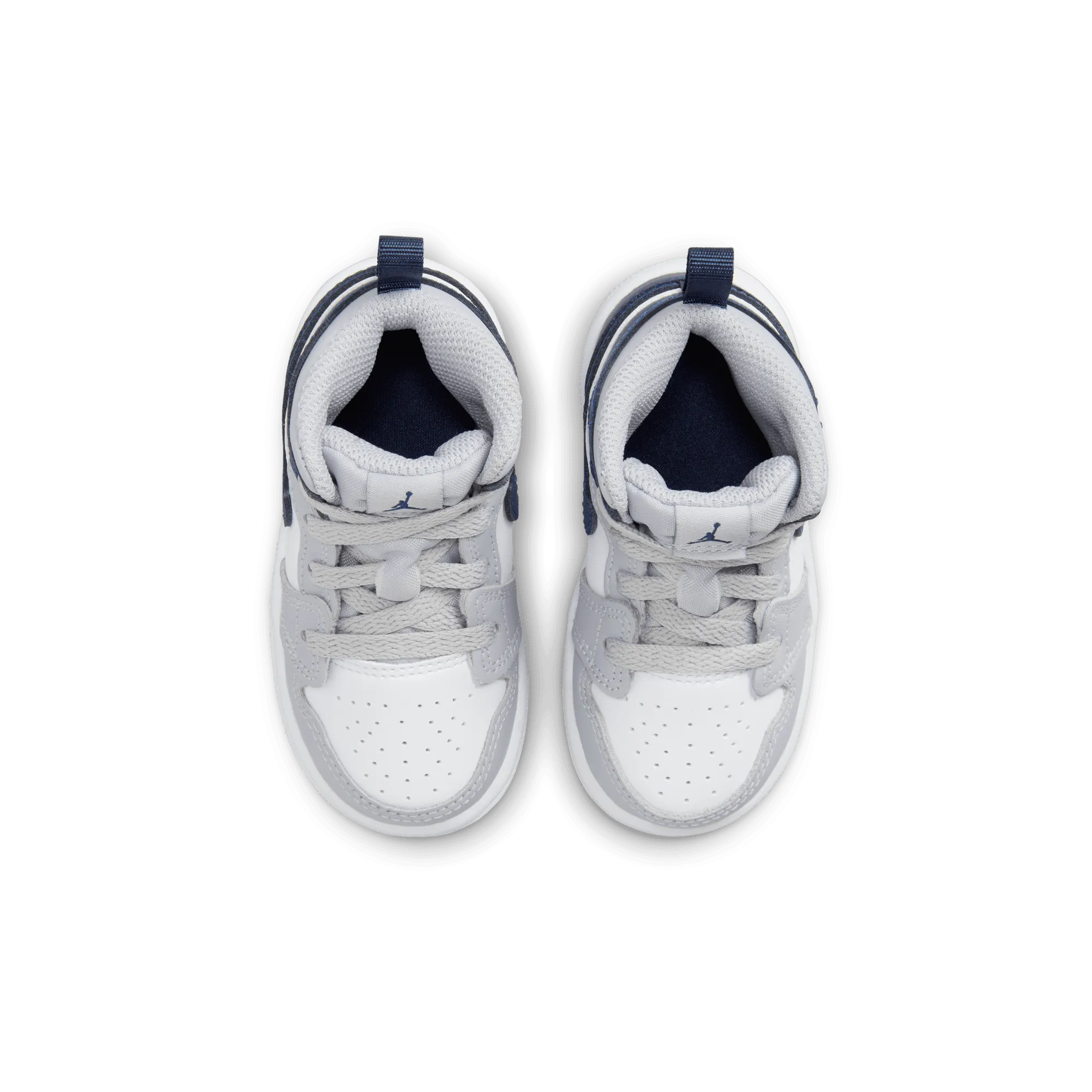 Baby/Toddler Jordan 1 Mid "Wolf Grey Midnight Navy"