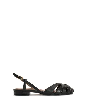 Banie 20 Grained soft calf Black