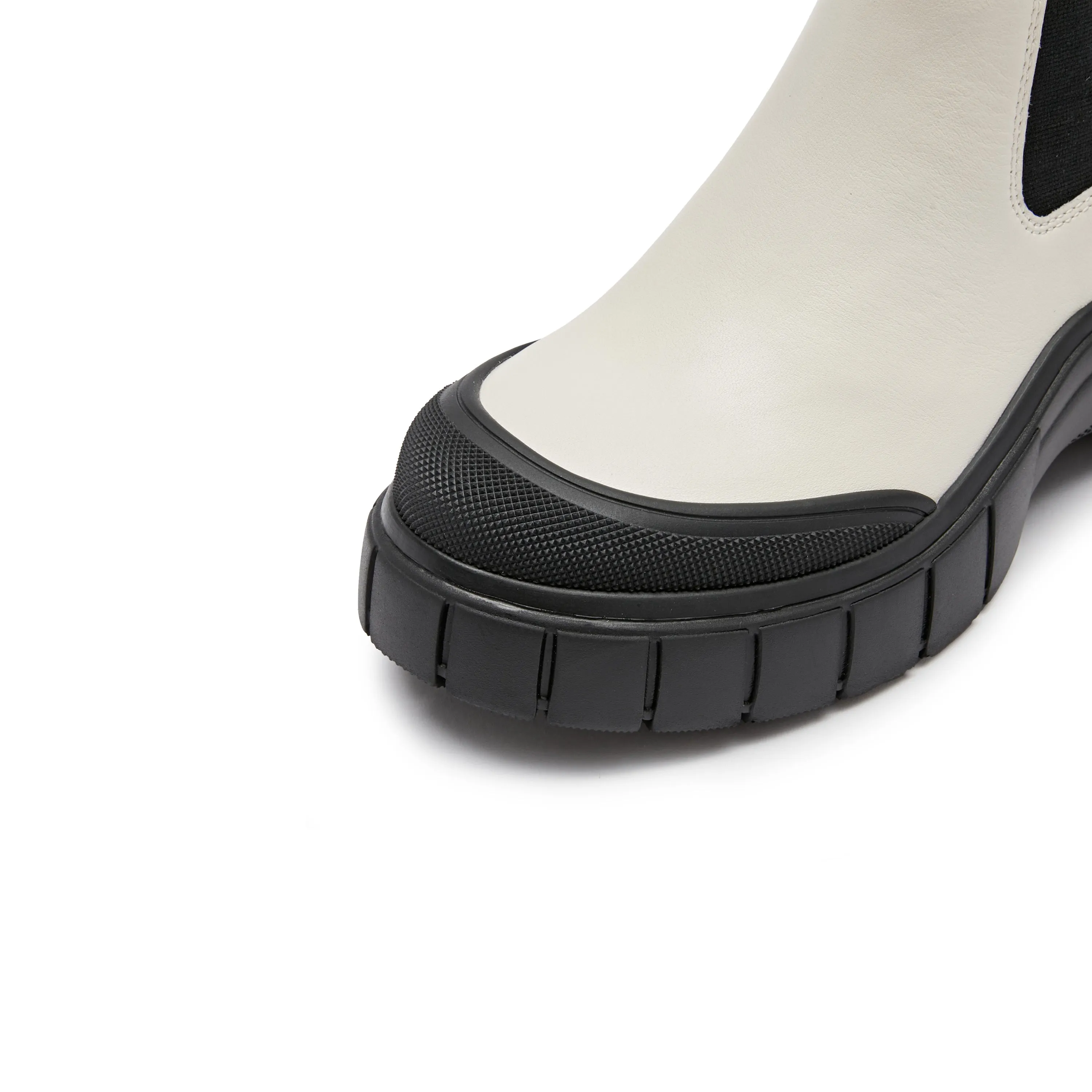 Beige ST Key Platform Chelsea Boots