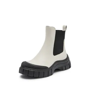 Beige ST Key Platform Chelsea Boots