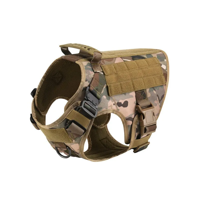 Best Tactical Dog Vest Harness And Leash Set Metal Buckle Dogs Training