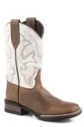 BIG BOYS TAN BURNISHED LEATHER VAMP