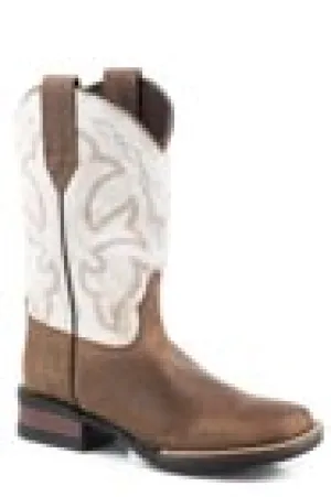 BIG BOYS TAN BURNISHED LEATHER VAMP