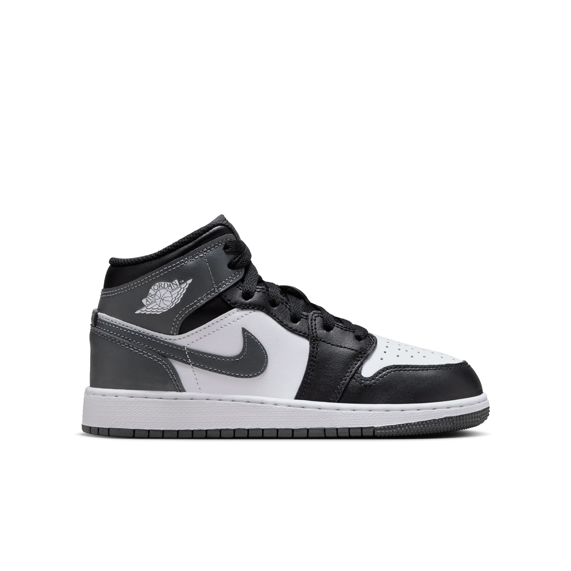 Big Kids' Air Jordan 1 Mid "Iron Grey"