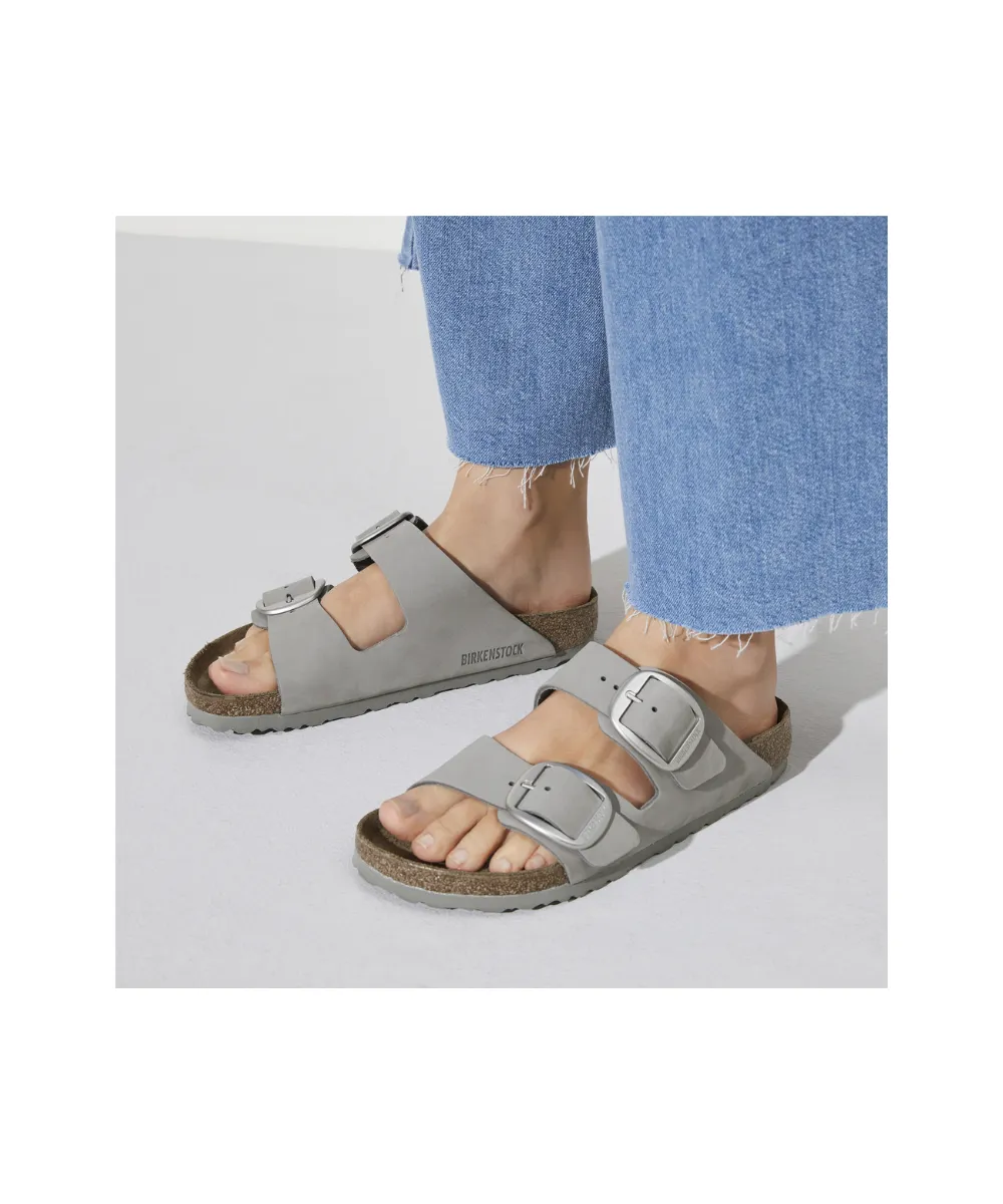 BIRKENSTOCK ARIZONA BIG BUCKLE IN DOVE GRAY