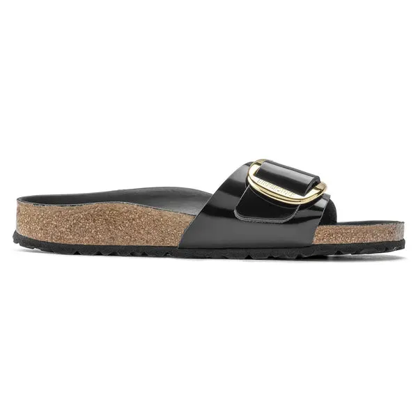 Birkenstock Black High-shine Madrid Big Buckle |1022650B