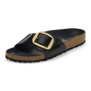 Birkenstock Black High-shine Madrid Big Buckle |1022650B