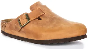 Birkenstock Boston Bs In Cognac | Regular Fit
