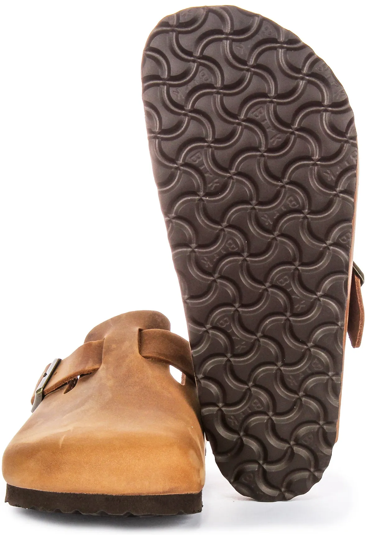 Birkenstock Boston Bs In Cognac | Regular Fit
