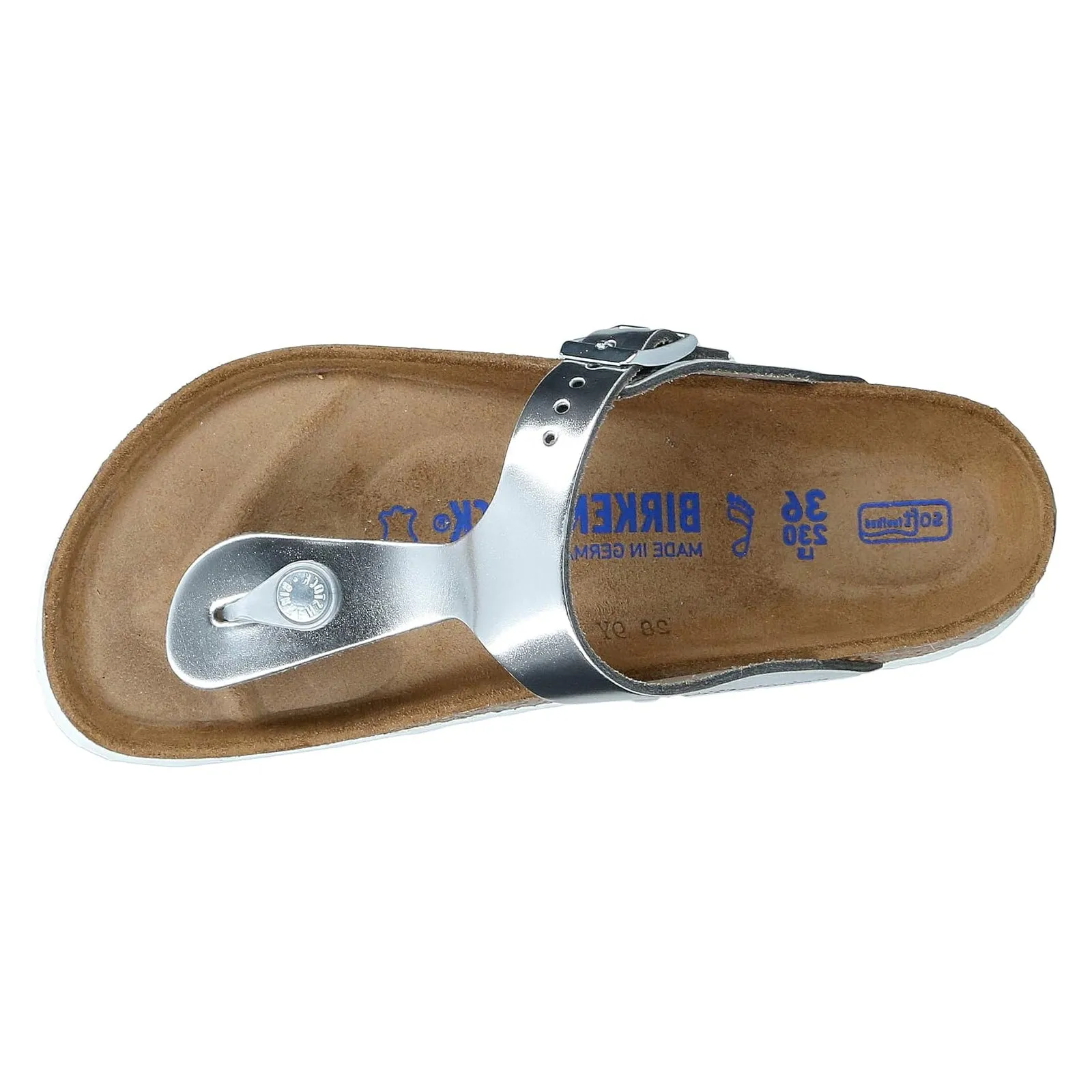 Birkenstock Gizeh BS Soft Footbed Natural Leather Unisex Toe Post Sandals