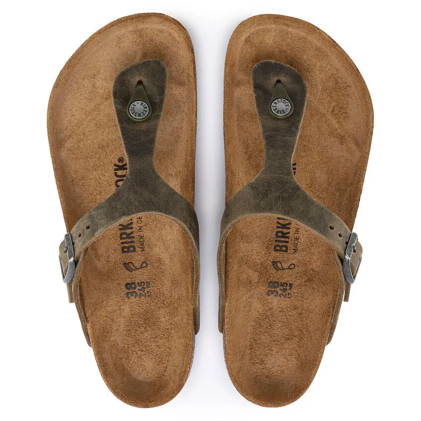 BIRKENSTOCK GIZEH IN KHAKI