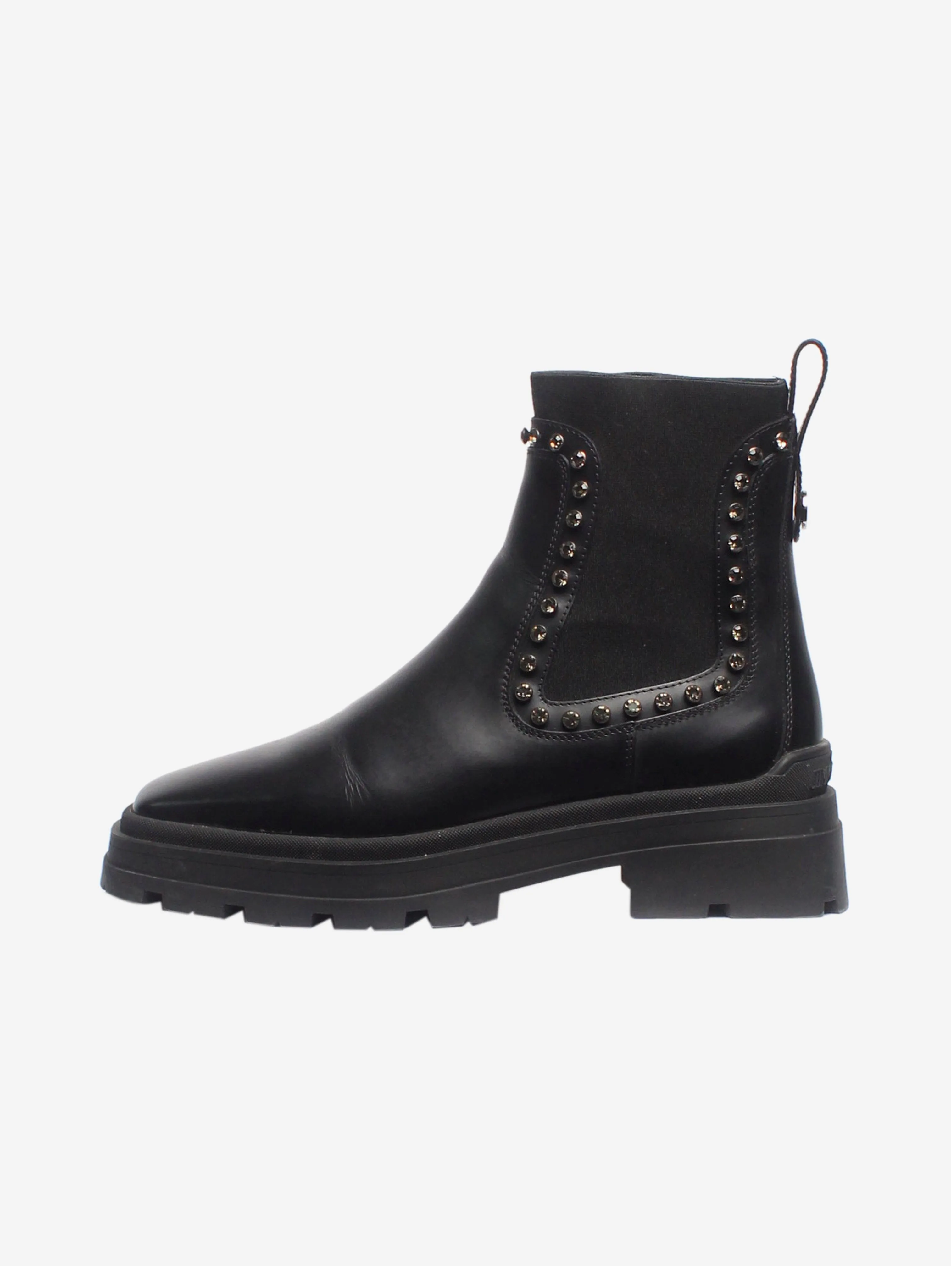 Black bejewelled Chelsea boots - size EU 40