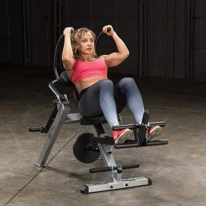 Body-Solid Semi-Recumbent Ab Bench Abdominal Trainer