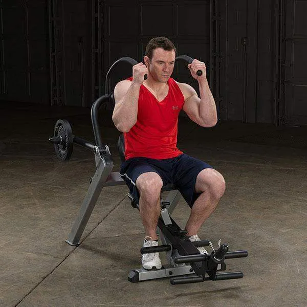 Body-Solid Semi-Recumbent Ab Bench Abdominal Trainer