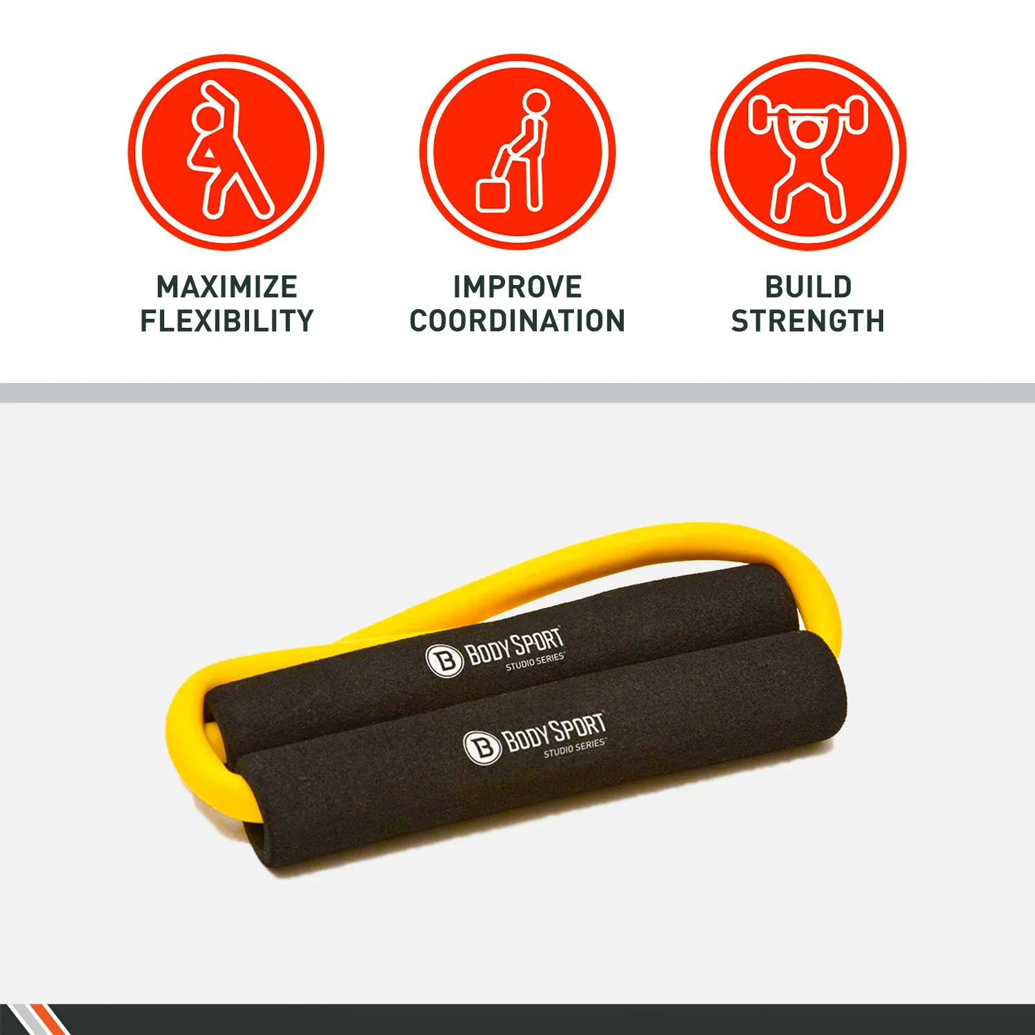 Body Sport&reg; Loop Tubing with Foam Pads for Rehabilitation and Physical Therapy