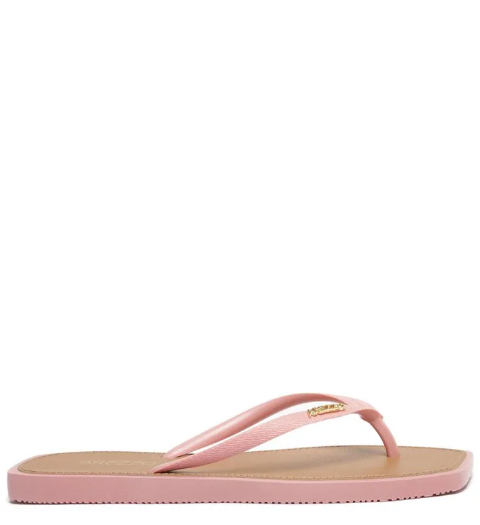Brizza Square Toe Pink Toe Slipper