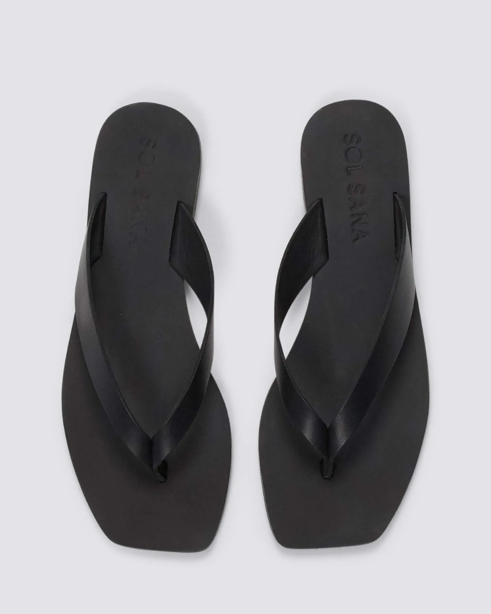 CALA LIONGA SANDALS BLACK LEATHER