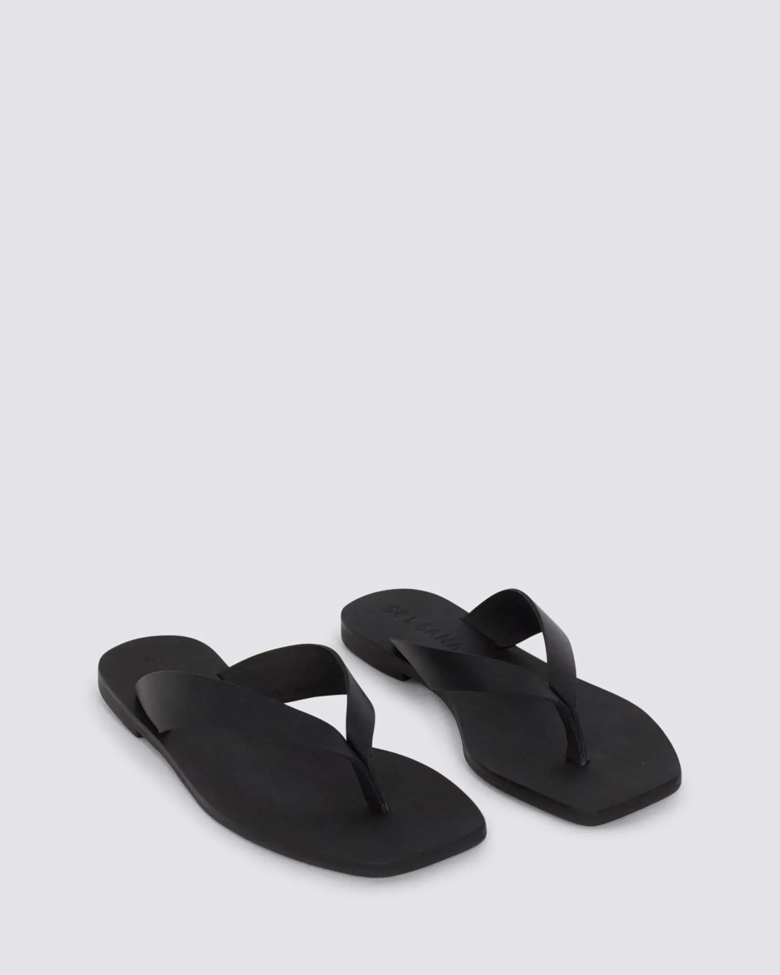 CALA LIONGA SANDALS BLACK LEATHER