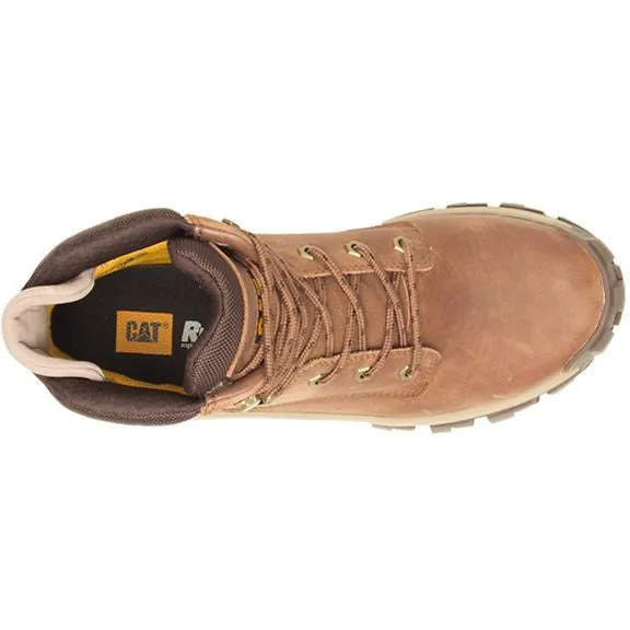 CAT Men's Invader Hi Steel Toe Slip Resist Work Boot -Mushroom- P91596