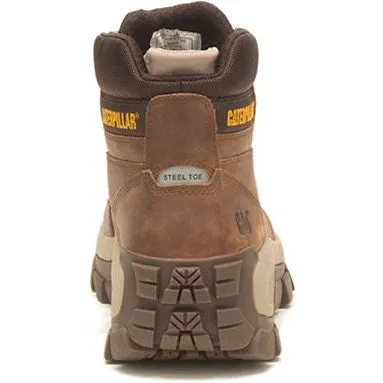 CAT Men's Invader Hi Steel Toe Slip Resist Work Boot -Mushroom- P91596