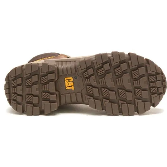 CAT Men's Invader Hi Steel Toe Slip Resist Work Boot -Mushroom- P91596