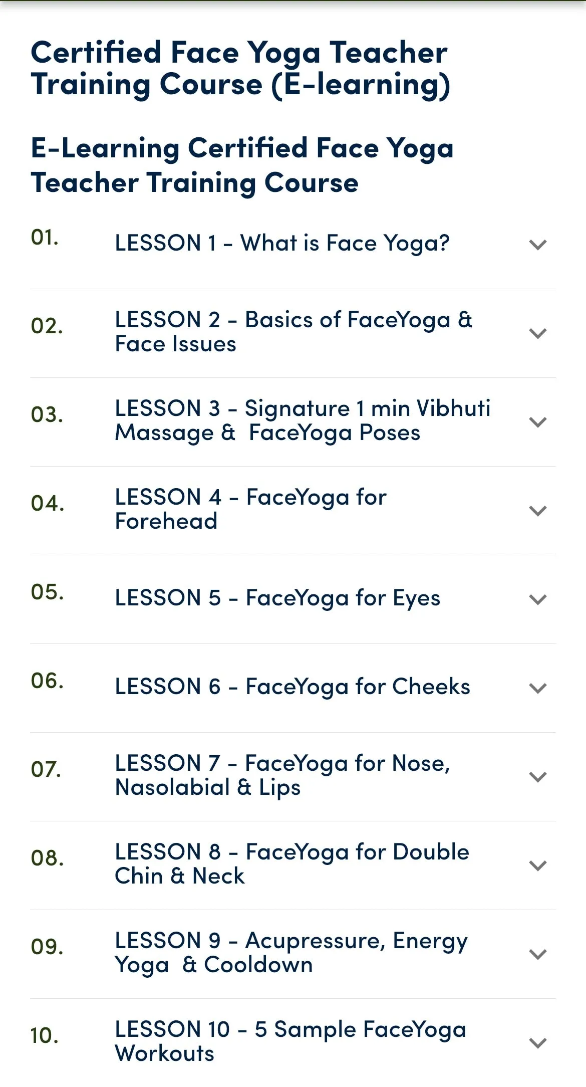 Certified Face Yoga Teacher Training Course