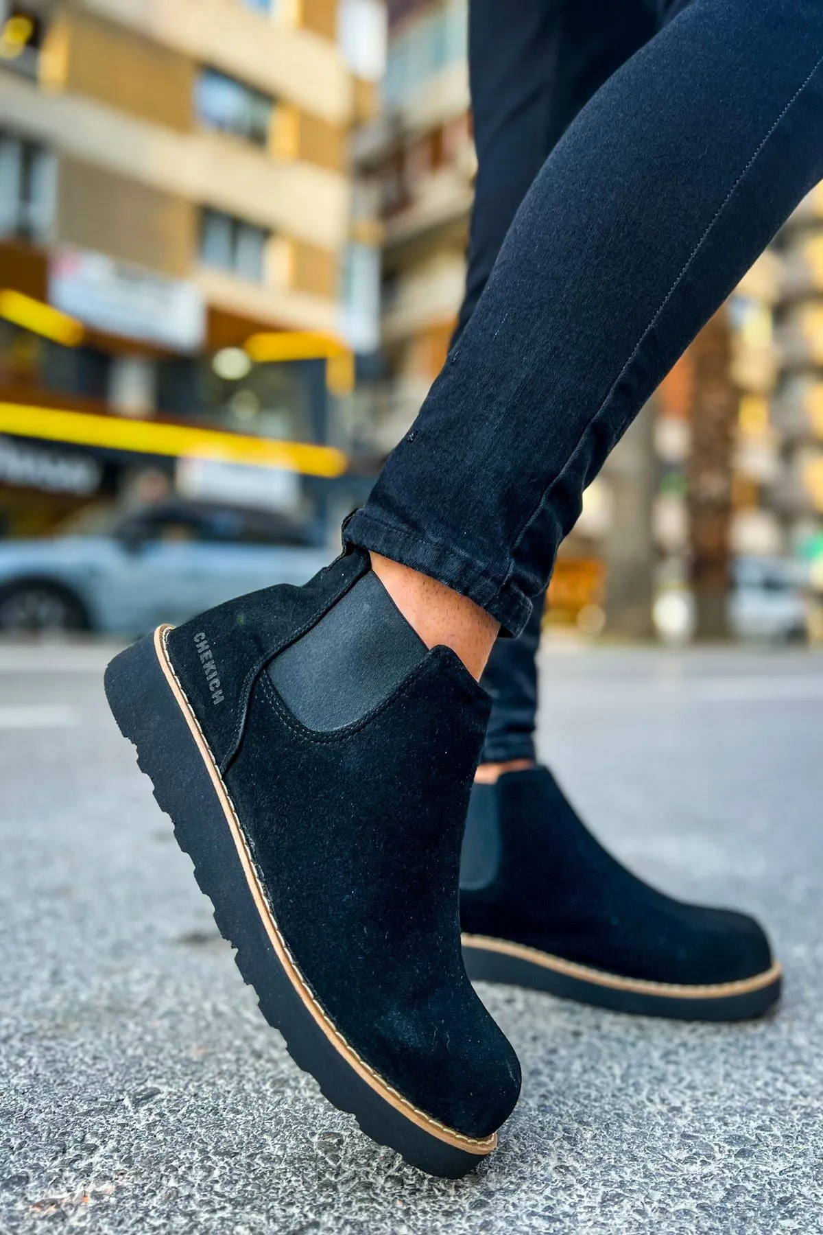 CH045 SST Chelsea Men's Boots BLACK