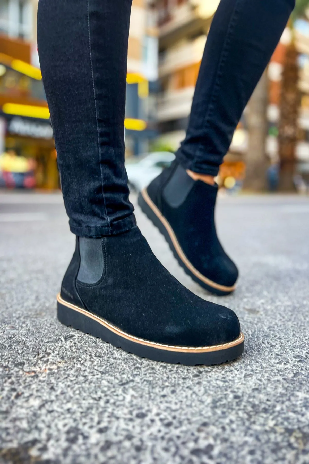 CH045 SST Chelsea Men's Boots BLACK