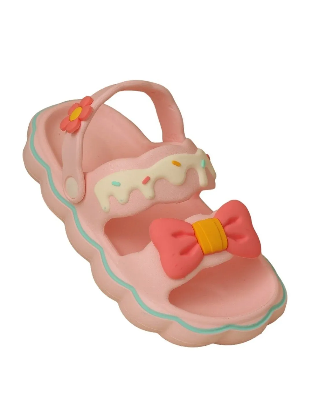Charming Pink Bow Delight Sandals For Girls