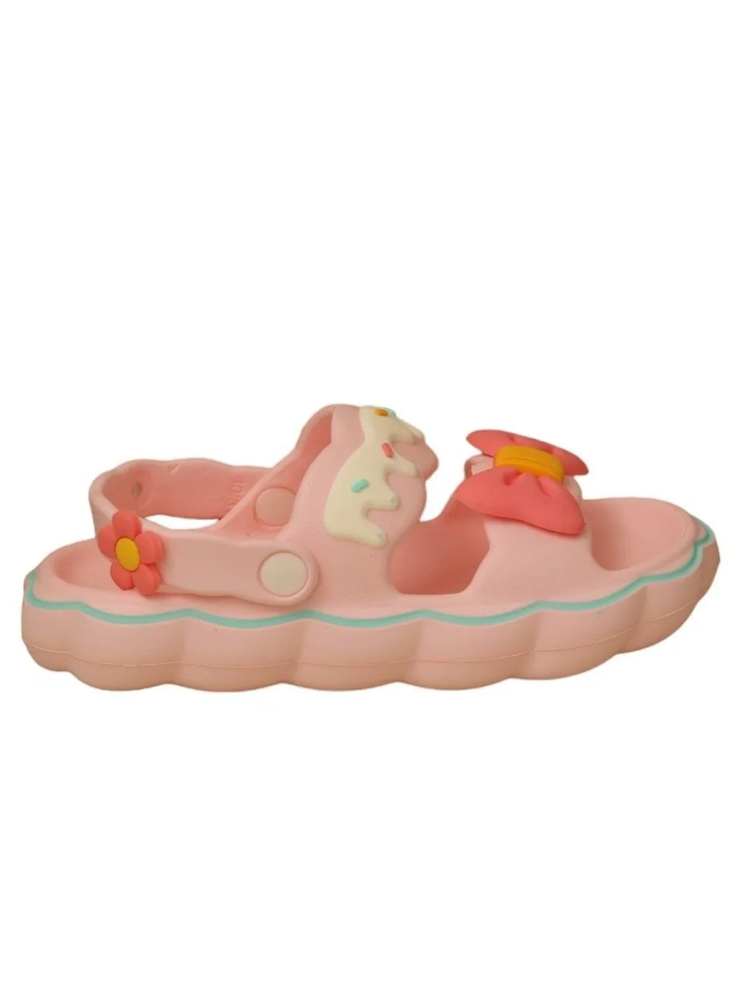 Charming Pink Bow Delight Sandals For Girls