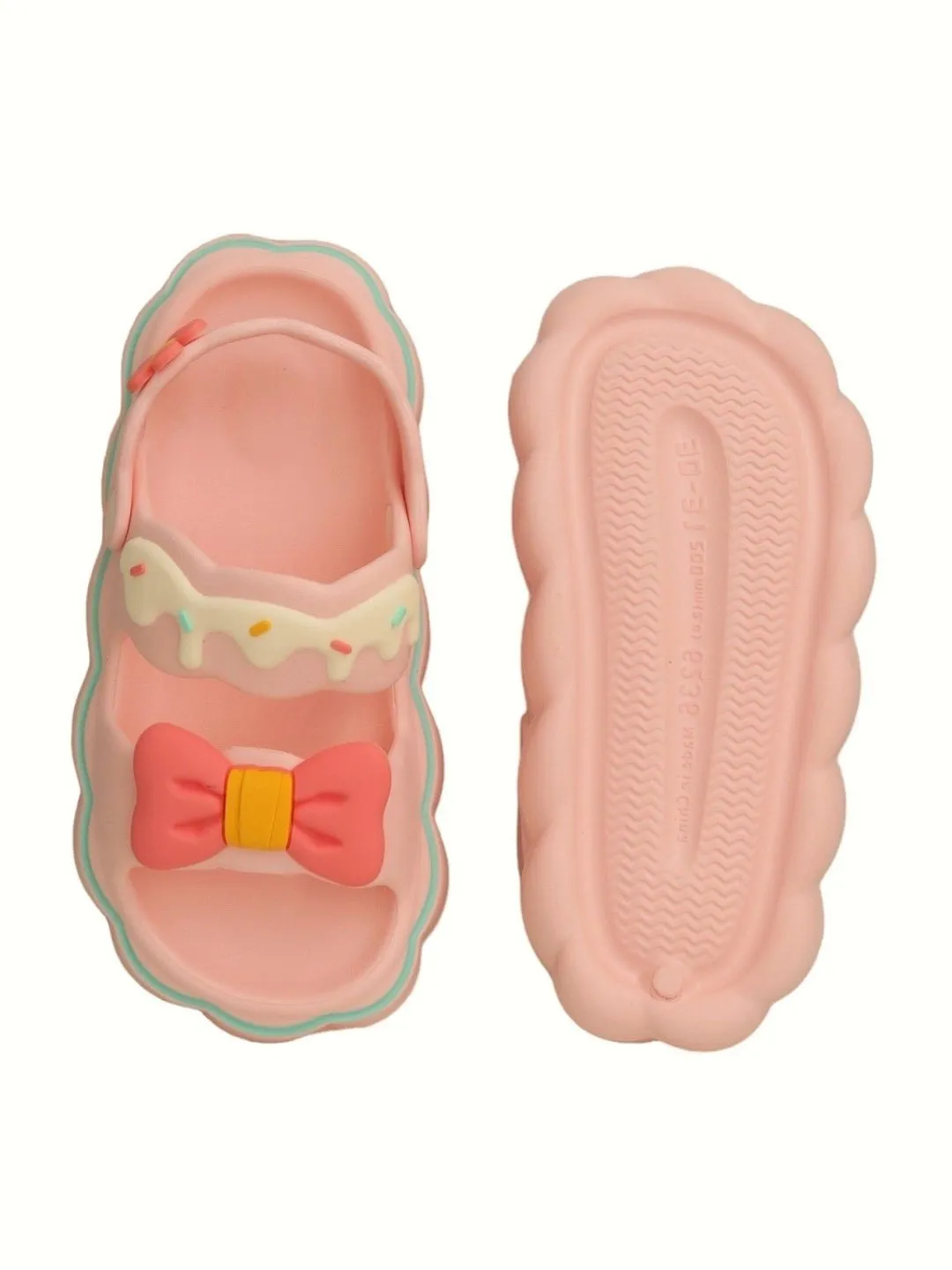Charming Pink Bow Delight Sandals For Girls