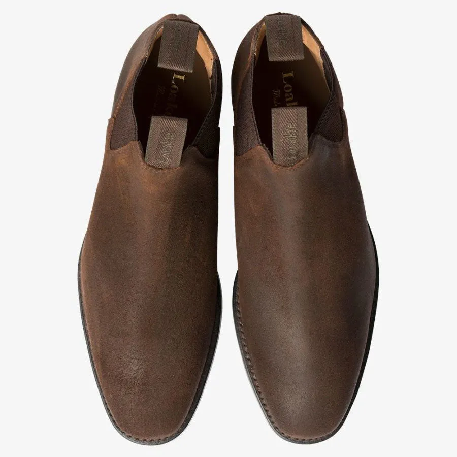 Chatsworth Chelsea boot - brown waxed suede