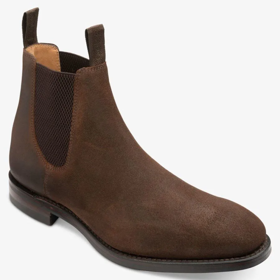 Chatsworth Chelsea boot - brown waxed suede