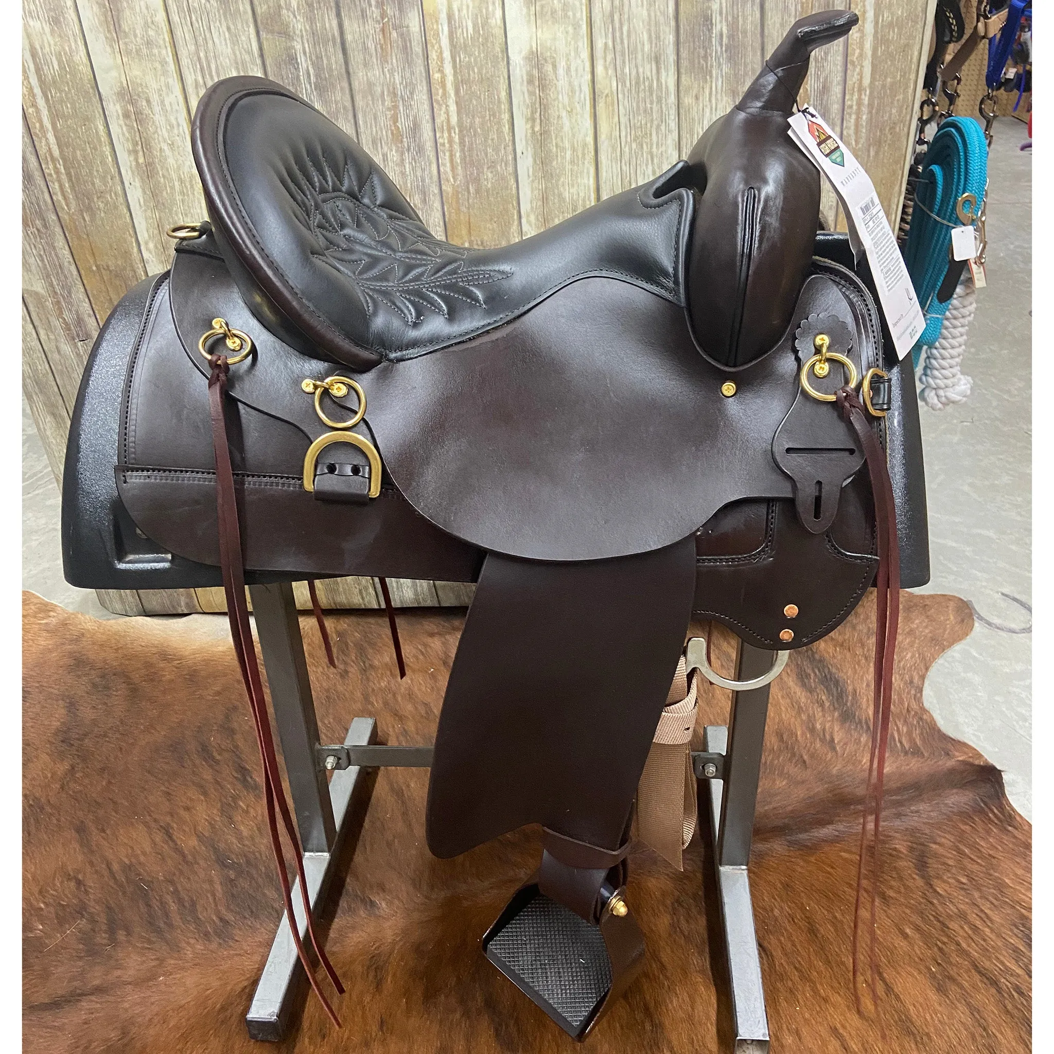Circle Y Wide 16 Inch Big Springs Easy Fit Saddle