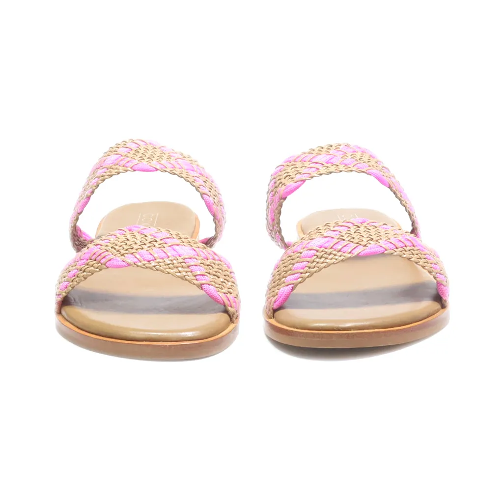 Cox Flat Sandals Leather Multicolour Colour For Women