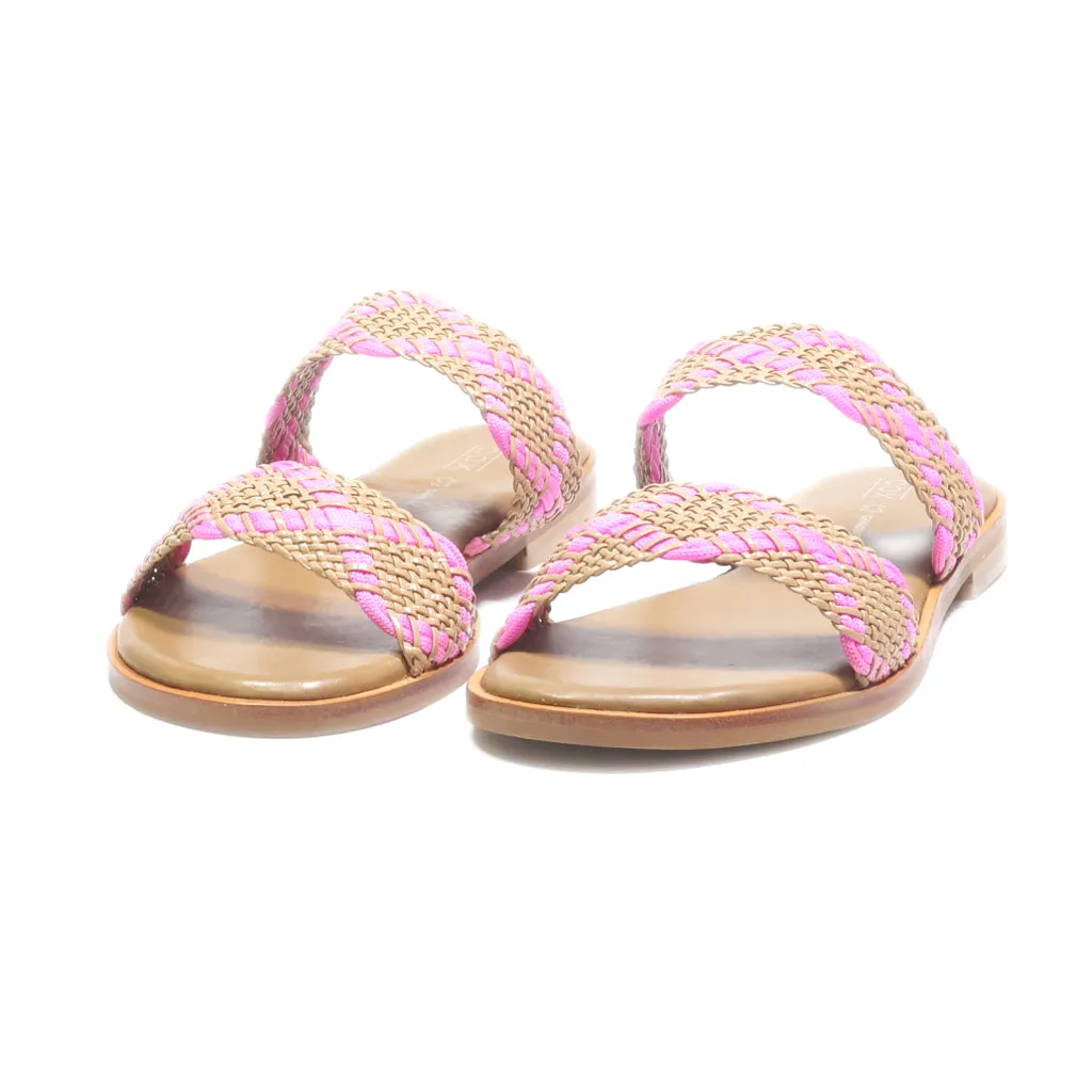 Cox Flat Sandals Leather Multicolour Colour For Women