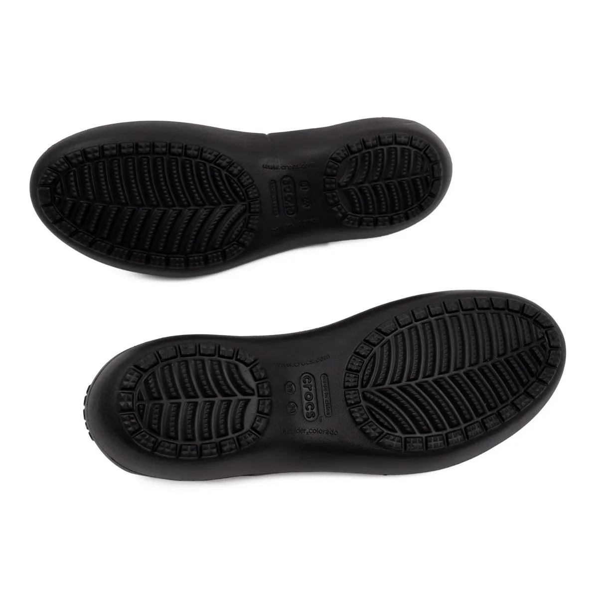 Crocs Kadee Flat Sandals Rubber Black Colour For Women