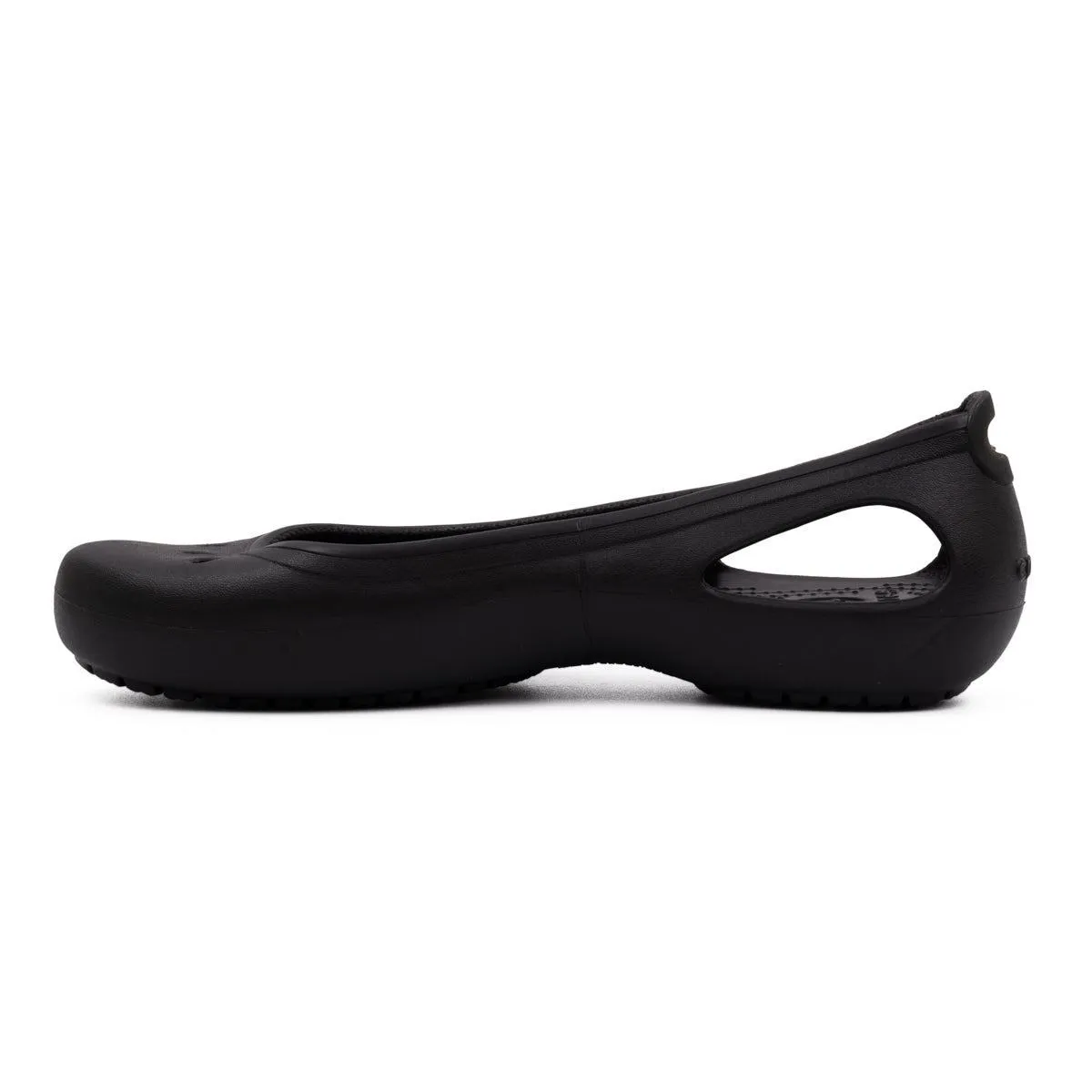 Crocs Kadee Flat Sandals Rubber Black Colour For Women