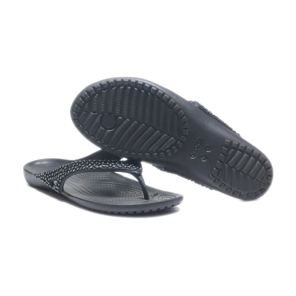 Crocs Mid-Heel Sandals Eva Black Colour For Women