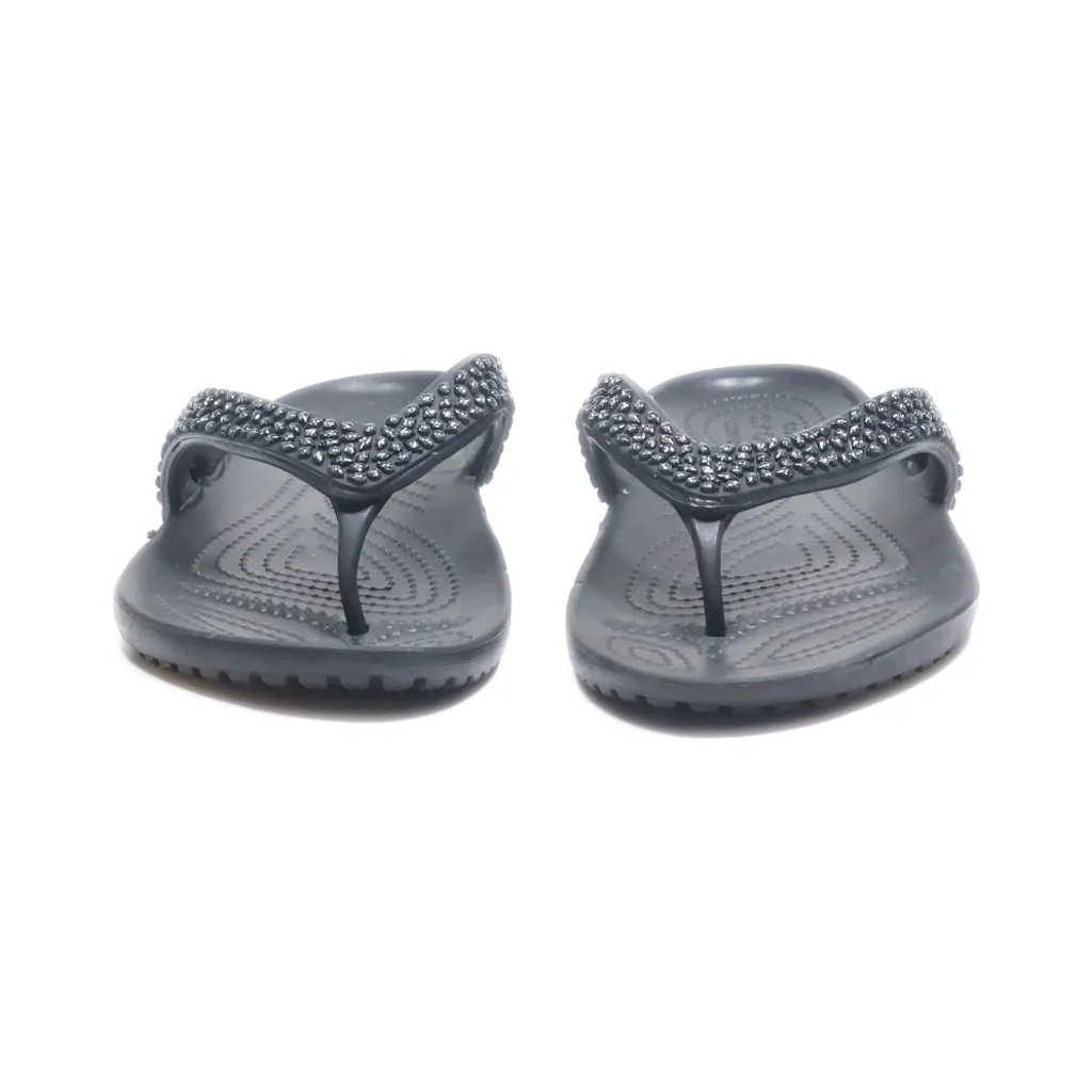 Crocs Mid-Heel Sandals Eva Black Colour For Women