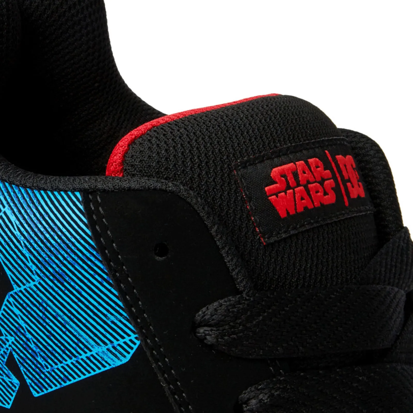 DC Shoes Mens Star Wars Graffik Low Rise Suede Trainers - Black