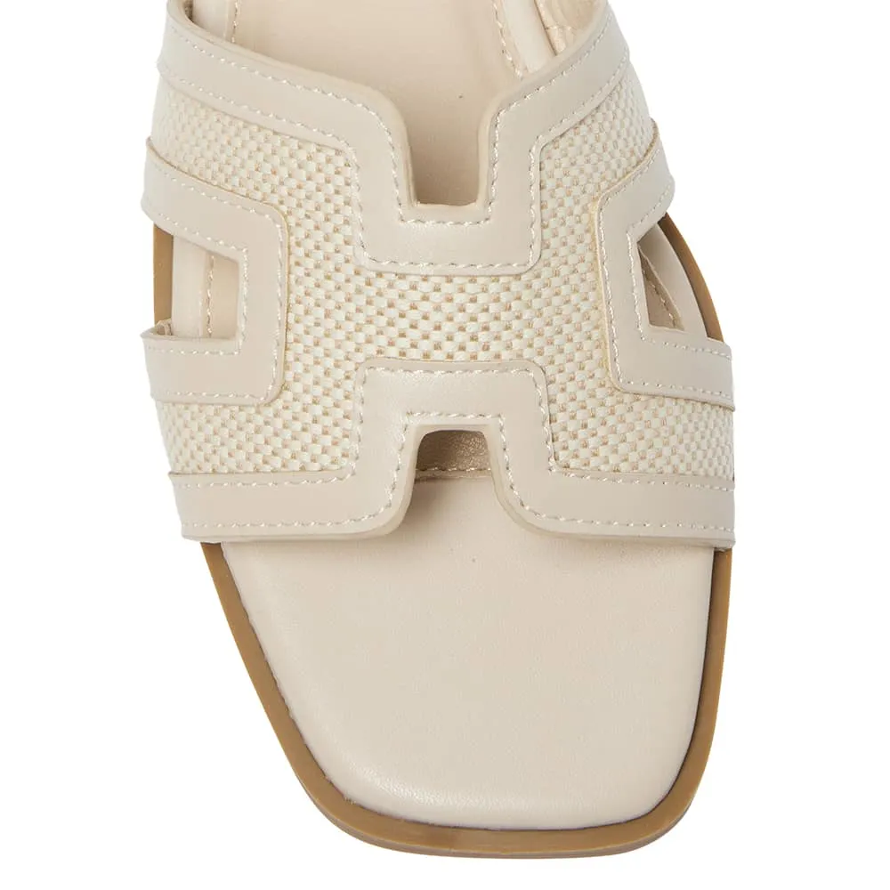 Dion Slide in Beige Multi