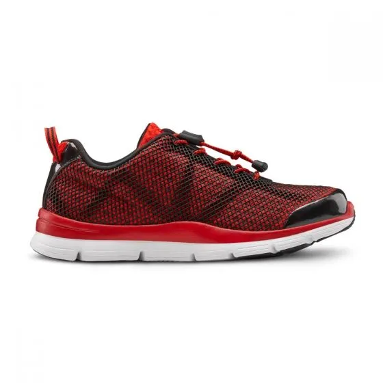 Dr. Comfort Men's Athletic Diabetic Shoes - Jason - Red