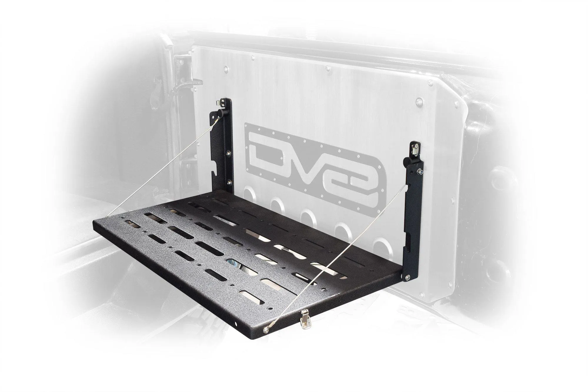 DV8 Off Road Folding Trail Table Jeep Wrangler JK (2007-2018) Rear Door